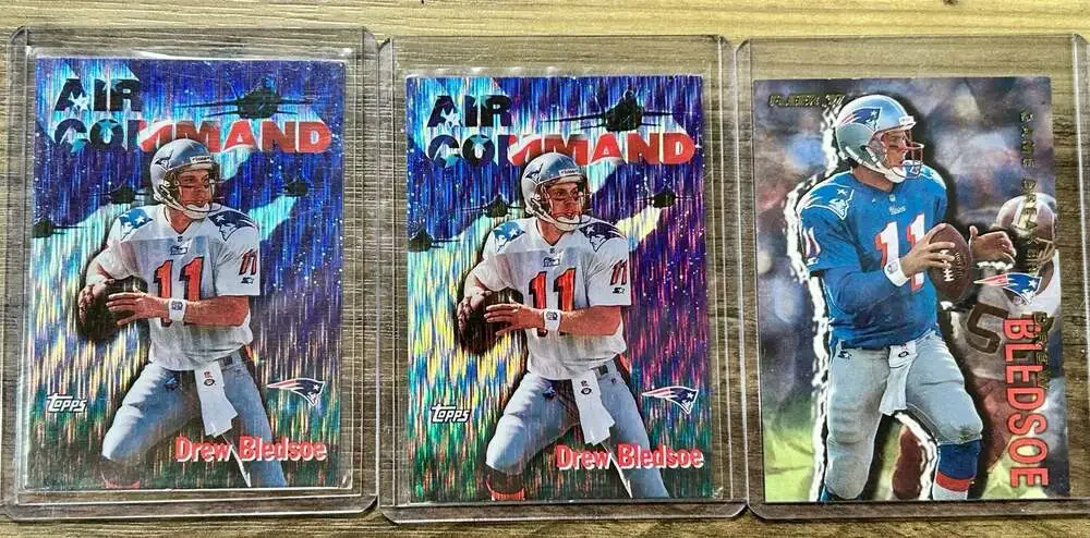 Drew Bledsoe Baseball 3 Card Lot